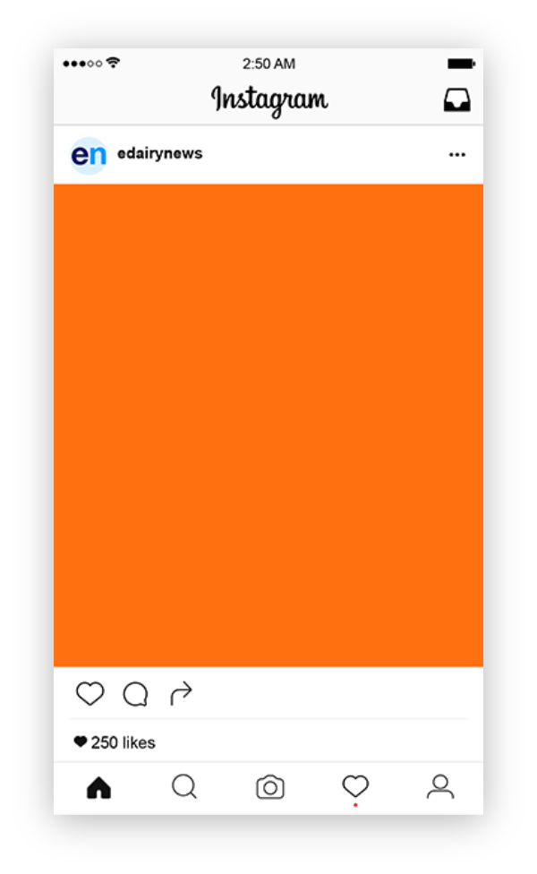 Instagram ad preview