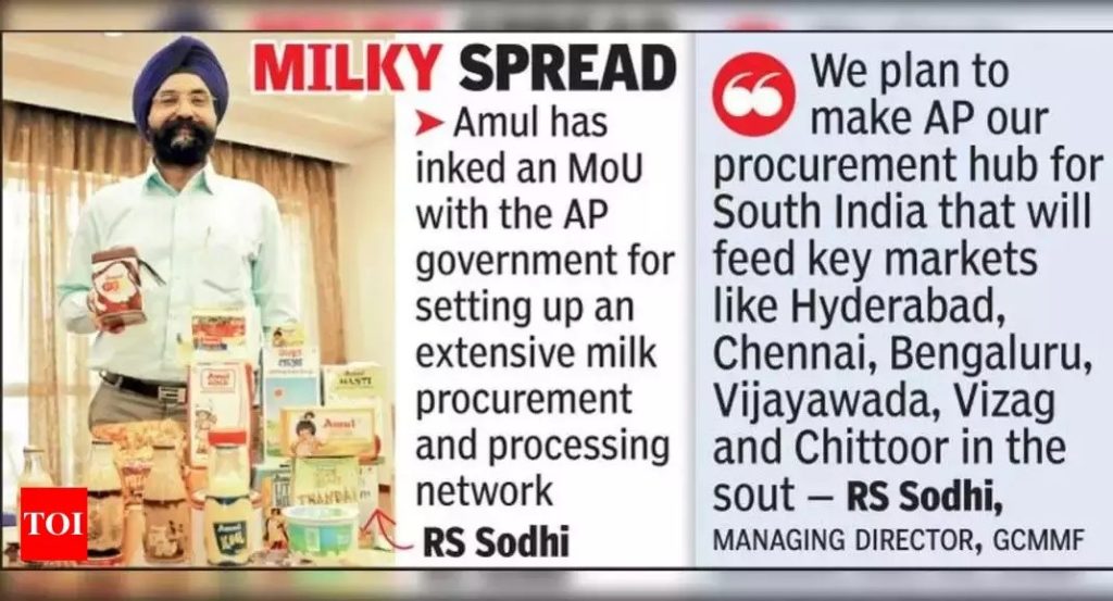 Amul eyes big play in fresh milk market in south