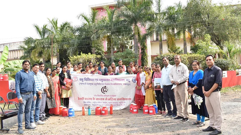 Mhow Women trained in modern dairy farming techniques