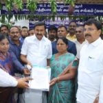 Minister for Information and Publicity M.P. Saminathan and Minister for Adi Dravidar Welfare N. Kayalvizhi Selvaraj inaugurating the first milk society at Komaralingam village in Madathukulam taluk on Friday. | Photo Credit: Special Arrangement