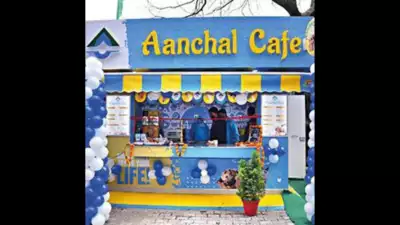 The first Aanchal milk cafe of the state located at MDDA Campus in Dehradun