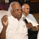 R.G .Chandramogan, Chairman, Hatsun Agro Product Ltd, and S. Mahalingam, Former CFO, TCS Ltd, at a `Breakfast with bl‘ event in Chennai recently. Photo : Bijoy Ghosh | Photo Credit: BIJOY GHOSH