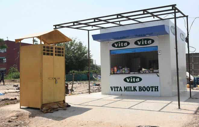 Allotment of milk booths