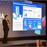 Photo shows Philip Wescombe, head of Yili Innovation Centre Oceania, delivers a keynote speech during the Growth Asia Summit 2023 held from September 26 to 28 in Singapore.