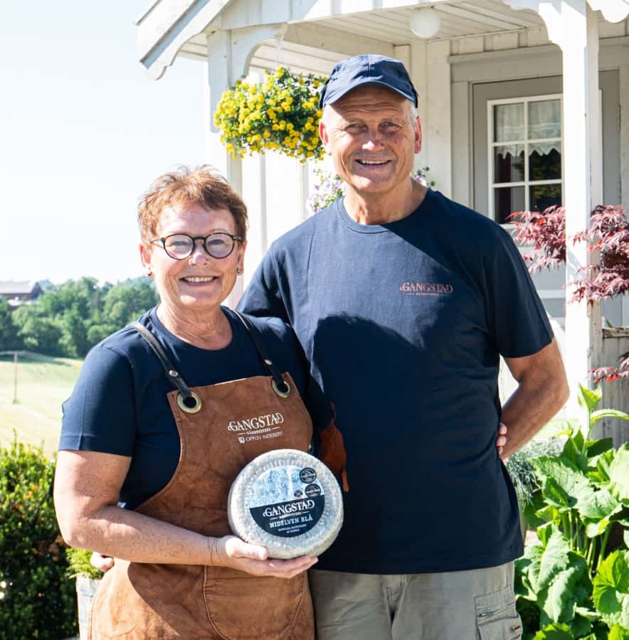 Norwegian blue cheese takes 2023 World Champion Cheese crown 5 Astrid Aasen and Perry Frøysadal with the dairy's 'youngest'. Photo via Gangstad Gårdsysteri AS/Facebook
