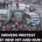 Truck drivers launch nation-wide protests against new law on hit-and-run cases