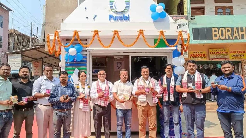 Purabi Milk Booth set up opposite Guwahati Zoo