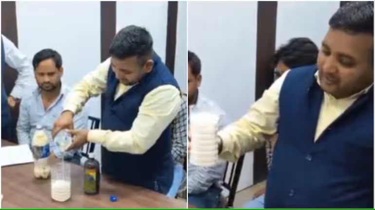 UP dairy trader makes 500 litre fake milk with 1 litre chemicals, held