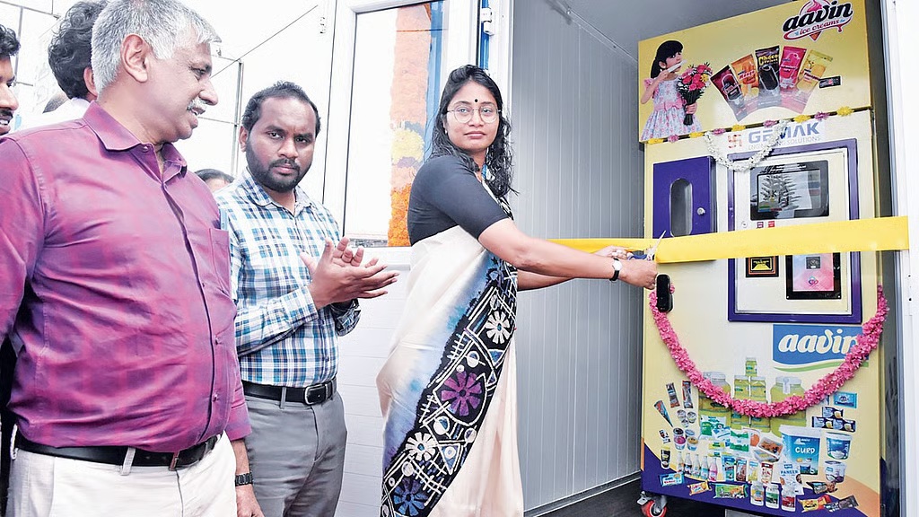 Aavin Relaunches Automated 'Button Paal' Vending in Nilgiris to Cut Single-Use Plastic