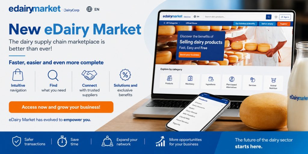 eDairy Market Renews Its Technological Infrastructure to Support the Global Growth of Dairy Trade