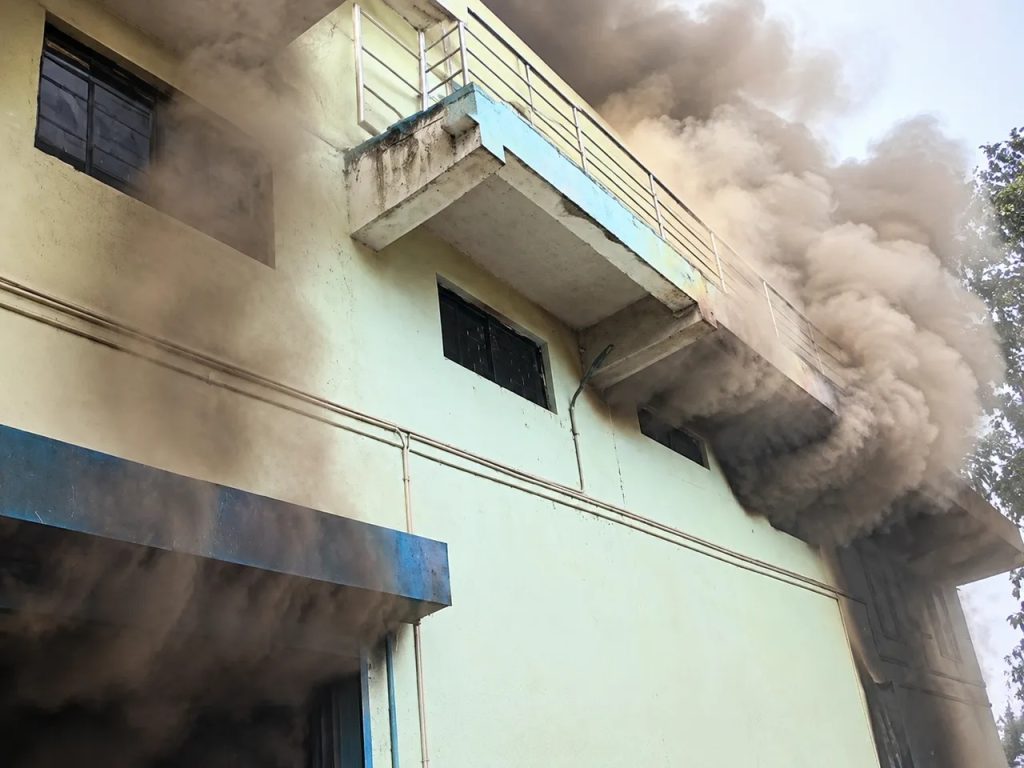 Massive Fire Breaks Out at Dairy Factory in Jagatpur Industrial Area, Odisha